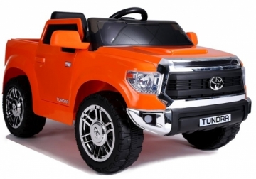 Vaikiškas vienvietis elektromobilis "Toyota Tundra", lakuotas oranžinis 