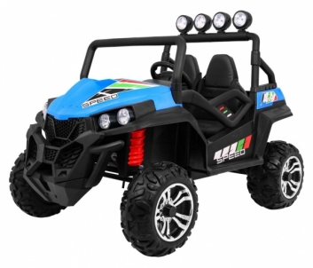 Vaikiškas vienvietis keturratis Grand Buggy 4x4 LIFT Strong, mėlynas Elektriniai automobiliai vaikams