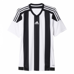 Vaikiški futbolo marškinėliai adidas Striped 15 balta-juoda