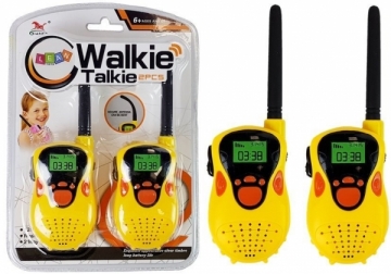 Vaikiškos racijos Walkie Talkie, geltonos Interaktīvās rotaļlietas