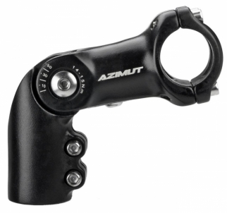 Vairo iškyša Azimut Ahead Extension adjustable 31.8x28.6mm 105mm black (1014) Dviračių vairo sistema