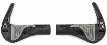 Vairo rankenėlės Azimut Ergo + Bar-Ends adjustable Alu 140mm black-grey Система рулевого управления велосипедов
