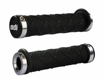 Vairo rankenėlės ODI X-Treme MTB Lock-On 130mm Bonus Pack Black/Silver . Velosipēdu stūres sistēma
