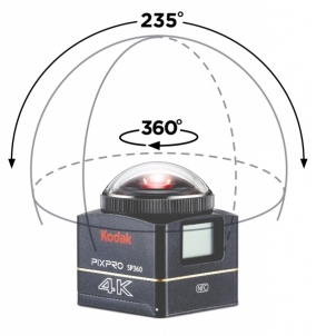 Video camera Kodak Pixpro SP360 4K Pack SP3604KBK7