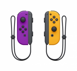 Valdikliai Nintendo Switch Joy-Con Pair neon purple/neon orange Žaidimų konsolės ir priedai