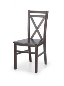Medinė valgomojo kėdė DARIUSZ 2 tamsus riešutas Valgomojo kėdės