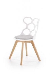 Valgomojo kėdė K308 balta / pilka 