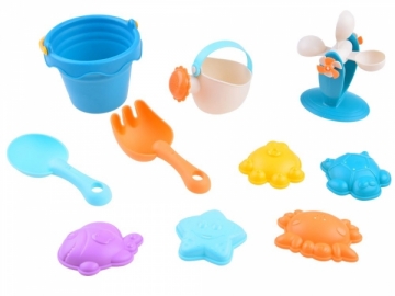 Vandens ir smėlio žaislų rinkinys su malūnėliu
