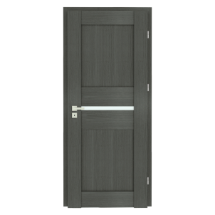 Varčia Lisa2.0 D08 U305 (Vengė žievė-Verto Line-3d) /su užlaida(akt) /3 vyriai/spyna Standard (WB-cilind., bsr) /Stiklas-satinato/be ventiliacijos Veneered doors
