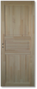 Door leaf with frame MONTE KOKA 3P 60 universal, pine Wooden doors