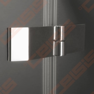 Varstomos dušo durys ROLTECHNIK HITECH HORIZON PLUS HPOP1/100 su brillant spalvos profiliu ir skaidriu stiklu (dešinė pusė)