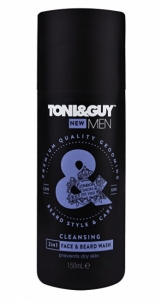 Veido ir barzdos prausiklis Toni&Guy Cleansing 2-in-1 Priemonės barzdos ir ūsų priežiūrai