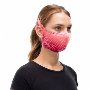Veido kaukė Buff Keren Flash Pink Sejas maskas, respiratori, dezinfekcijas līdzekļi