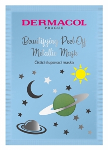 Veido kaukė Dermacol (Beautifying Brightening Peel-Off Metallic Mask) 15 ml Maskas un serums sejas