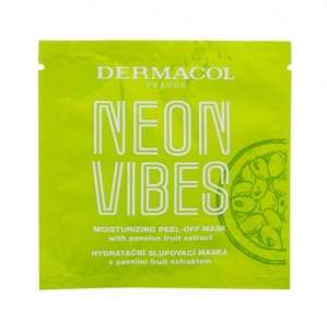 Veido kaukė Dermacol Neon Vibes Moisturizing Peel-Off 8ml Kaukės ir serumai veidui