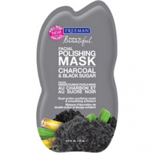 Veido kaukė Freeman Exfoliating mask with charcoal and sugar (Facial Polishing Mask Charcoal & Black Sugar) - 175 ml
