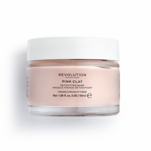 Veido kaukė Revolution Revolution Skincare, Pink Clay Detoxifying, face mask Sejas maskas, serumi sejai