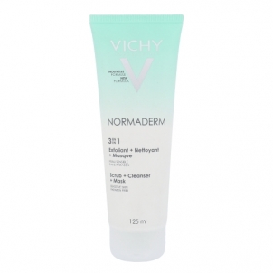 Veido mask Vichy Normaderm 3in1 Scrub + Cleanser + Mask Cosmetic 125ml 