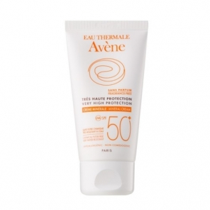 Veido kremas Avène Mineral Face Protection Cream 50+ (Very High Protection) 50 ml Sejas krēmi