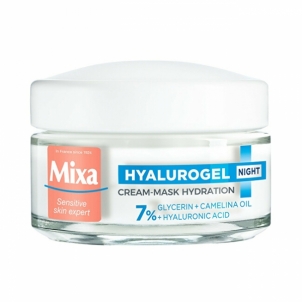 Veido kremas Mixa Mixa Hyalurogel night cream for sensitive skin with a tendency to dry 50ml Krēmi sejai