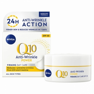 Apsauginis veido kremas Nivea Protective Day Cream Anti-Wrinkle Q10 Plus SPF 30 (nuo raukšlių) - 50 ml