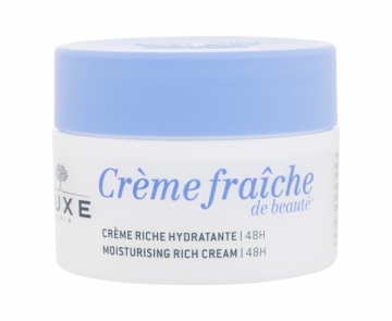 Veido kremas Nuxe Creme Fraiche 48HR Moisturising Rich Cream Cosmetic 50ml Kremai veidui