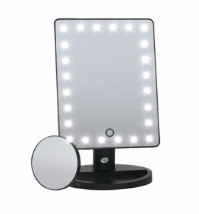 Veidrodis Rio-Beauty (24 LED Touch Dimmable Cosmetic Mirror) Kosmetiniai veidrodėliai