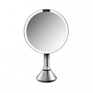 Veidrodis Simplehuman Cosmetic mirror Sensor Touch with LED light intensity control, 5x magnification 