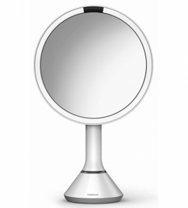 Veidrodis Simplehuman Mirror with touch control of light intensity Dual Light white Kitos burnos higienos prekės, komplektai