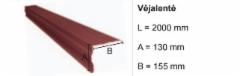 Vėjalentė Ruukki® 40 (Finnera profilio skardai) Komplektavimo detalės metalinei (skardos) dangai