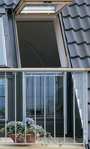 VELUX stogo terasa GEL 3065 (apatinė dalis nevarstoma) M35 78x109 cm.