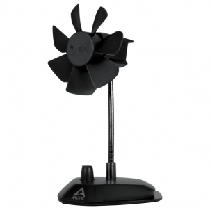 Ventiliatorius Arctic Breeze Black USB Table Fan (ABACO-BRZBK01-BL) Ventiliatoriai