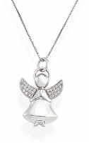 Vėrinys Amen Fine silver necklace with zircons Angels A2BB (chain, pendant) Burst