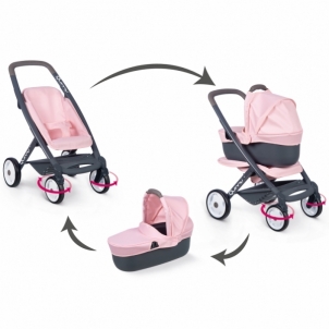 Vežimėlis lėlėms, 3in1, rožinis Toys for girls