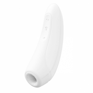Vibratorius Satisfyer Curvy 1+ White clitoral stimulator vibrator Klitoriniai вибраторы