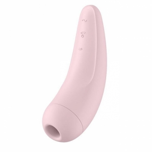 Vibratorius Satisfyer Curvy 2+ Pink clitoral stimulator vibrator Klitoriniai vibratoriai