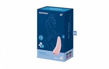 Vibratorius Satisfyer Curvy 2+ Pink clitoral stimulator vibrator
