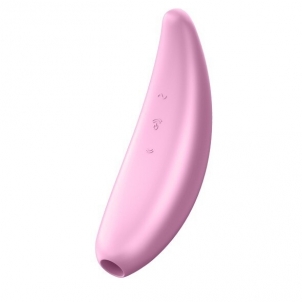 Vibratorius Satisfyer Curvy 3+ Pink clitoral stimulator vibrator Klitoriniai vibratori