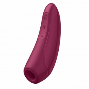 Vibratorius Satisfyer Vibrator for stimulation of the clitoris Curvy 1+ red Klitoriniai vibratoriai