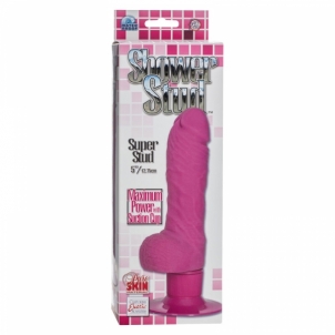 Vibruojantis penis dušui Shower Stud - Rožinis Dzimumlocekļa formas vibratori