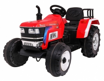 Vienvietis elektrinis traktorius Blazin BW, raudonas Автомобили для детей