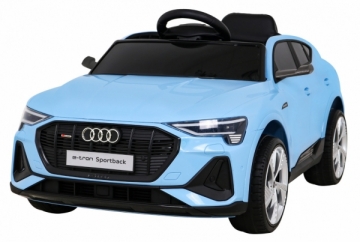 Vienvietis elektromobilis Audi E-Tron Sportback, mėlynas Automobiliai vaikams