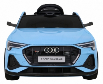 Vienvietis elektromobilis Audi E-Tron Sportback, mėlynas