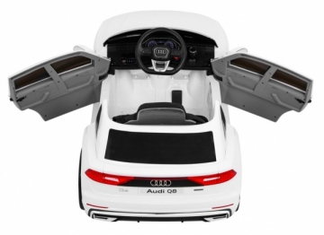 Vienvietis elektromobilis Audi Q8 LIFT, baltas