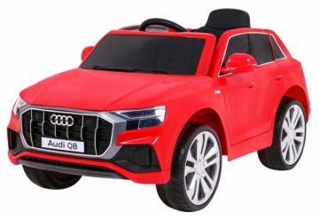 Vienvietis elektromobilis Audi Q8 LIFT, raudonas Elektriniai automobiliai vaikams