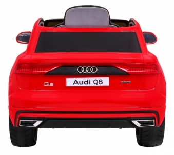 Vienvietis elektromobilis Audi Q8 LIFT, raudonas