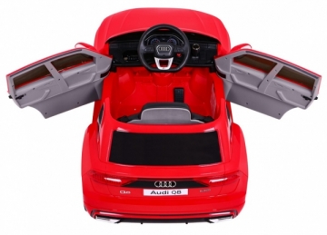 Vienvietis elektromobilis Audi Q8 LIFT, raudonas
