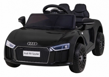 Vienvietis elektromobilis Audi R8, juodas Bērnu elektromobīļi