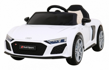 Vienvietis elektromobilis Audi R8 LIFT, baltas Cars for kids