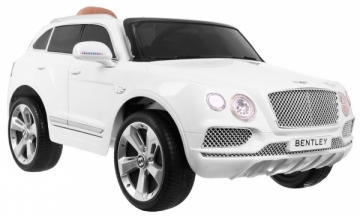 Vienvietis elektromobilis Bentley Bentayga, baltas